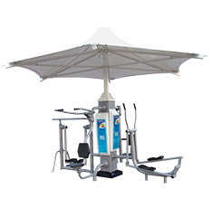 中柱伞结构四人器材