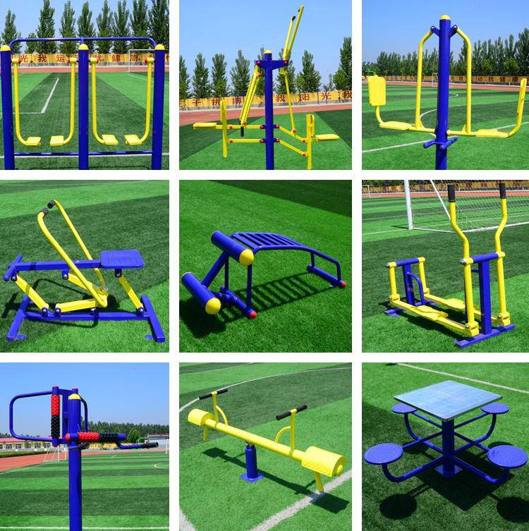 供应跃羚公共健身器材 加工广场双人漫步机 塑木健身路径(图12)